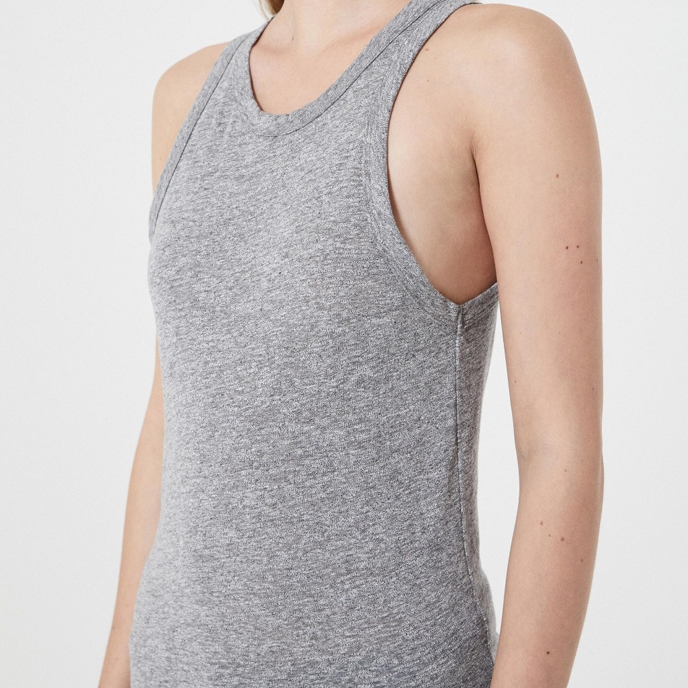 AJ Jeans Lexi Tank in Speckled Heather Grey